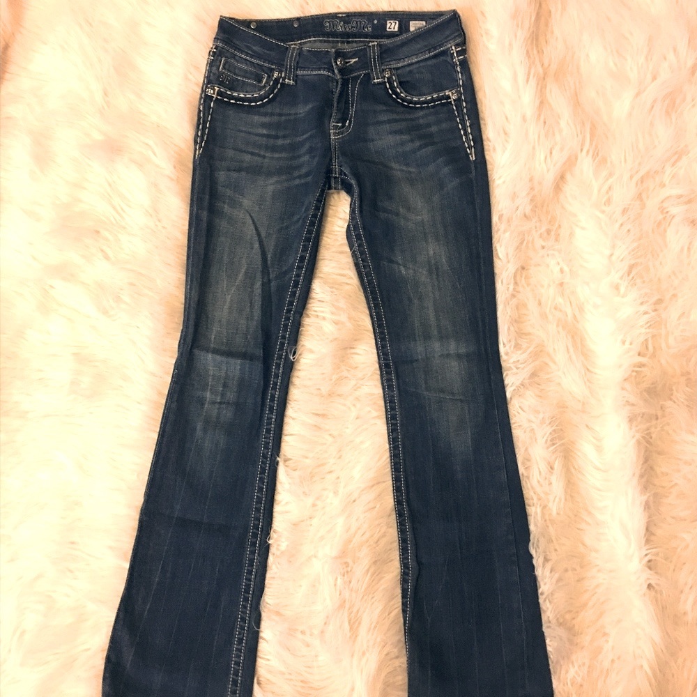 Miss Me Boot Cut Jeans (Size: 27)